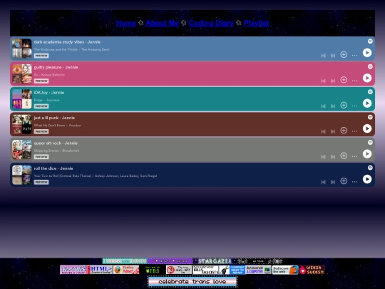 playlist screenshot