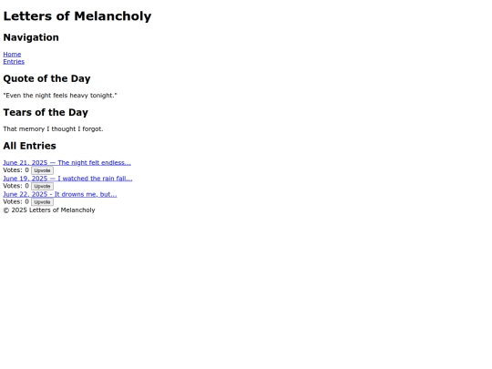entries screenshot