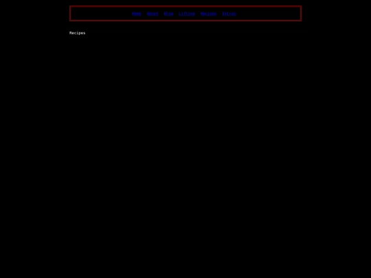 recipes screenshot