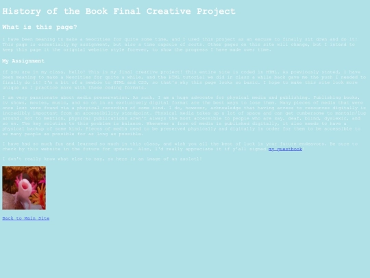 HistoryoftheBookFinalCreativeProject screenshot