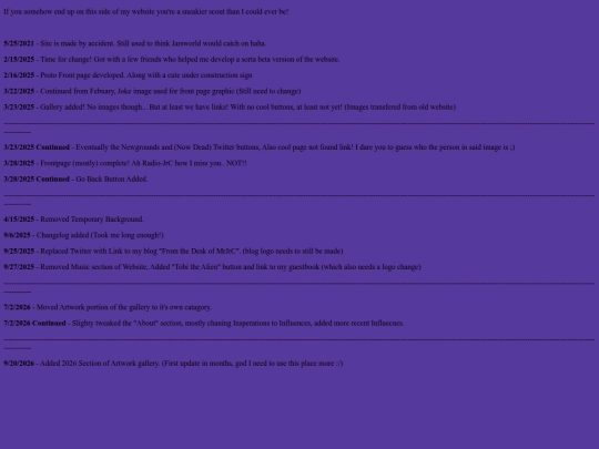 changelog screenshot