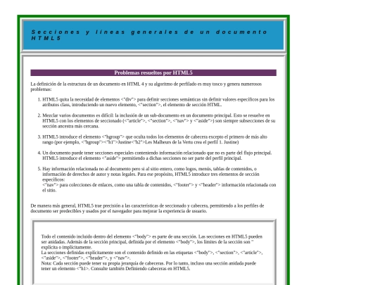 Secciones_Lineas_generales_HTML5 screenshot