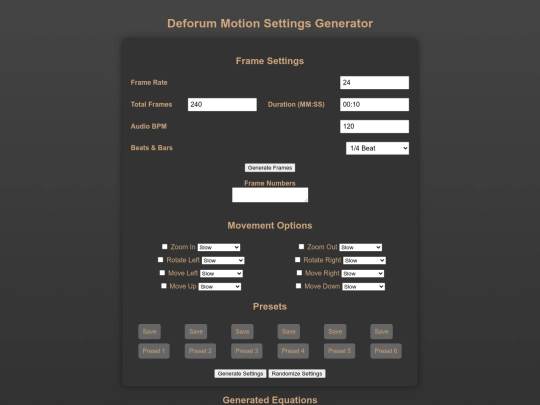Deforum Motion Generator/deforum_motion_generator-v30 screenshot