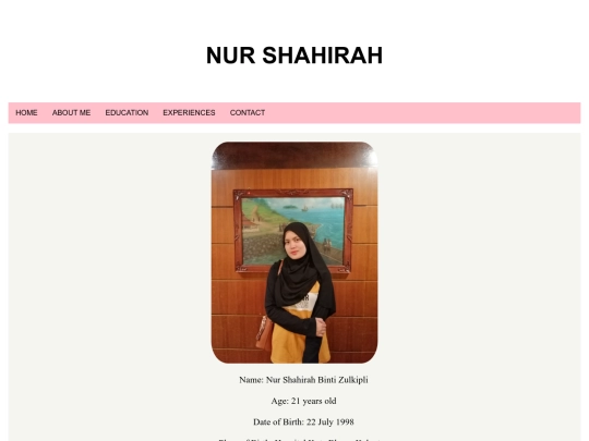 profile screenshot