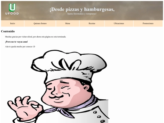 ufood2/html/menu screenshot