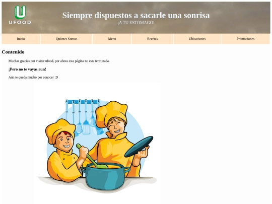 ufood2/html/quienesSomos screenshot
