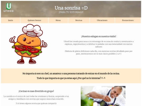 ufood3/html/quienesSomos screenshot