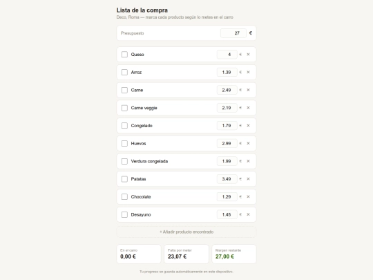 lista screenshot
