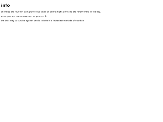 info screenshot