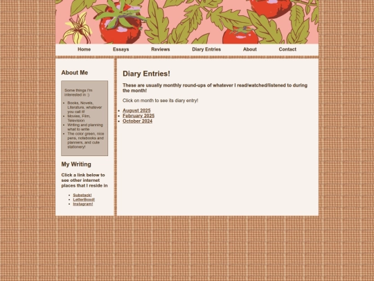 DiaryEntries screenshot