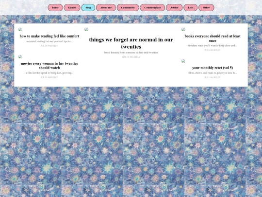 blog screenshot