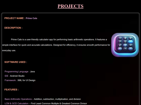 Project screenshot