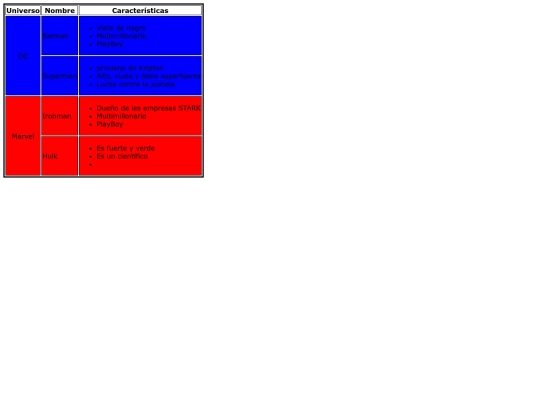Ejemplosuperhroes screenshot