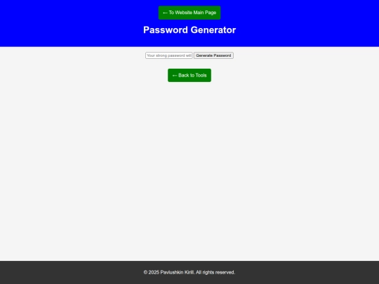 passwordgenerator screenshot