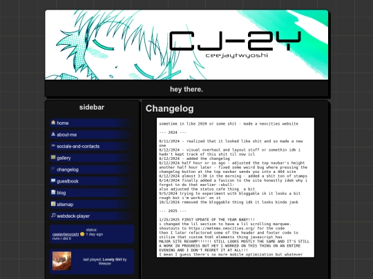 pages/changelog screenshot