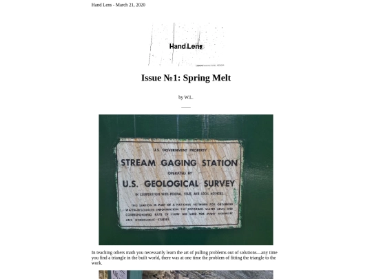 vol1/issue1 screenshot