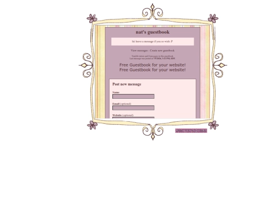 guestbook screenshot