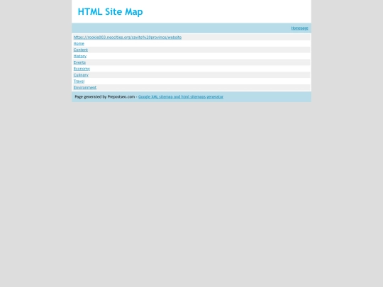 cavite province/sitemap screenshot