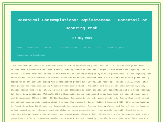 MAY 2026 POSTS/Equiseraceae screenshot
