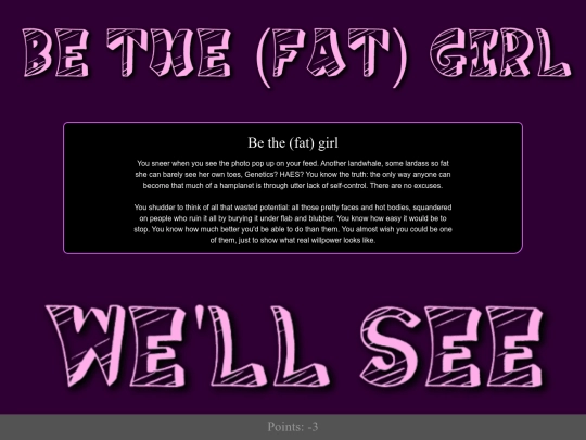 cyoa/btfg screenshot