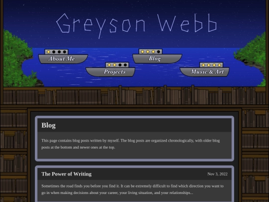 pages/blog screenshot