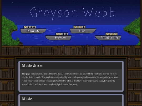 pages/music-and-art screenshot