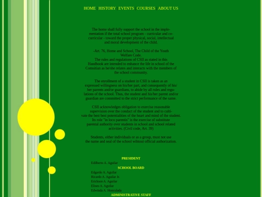 comsite/aboutus screenshot