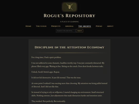 blog/Discipline-in-the-Attention-Economy screenshot