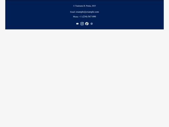 Test Pages/footertestpage screenshot