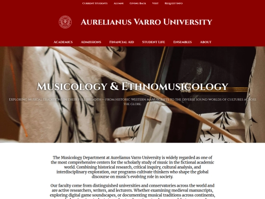 Test Pages/university/academics/musicology screenshot