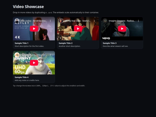 Test Pages/youtubegrid screenshot