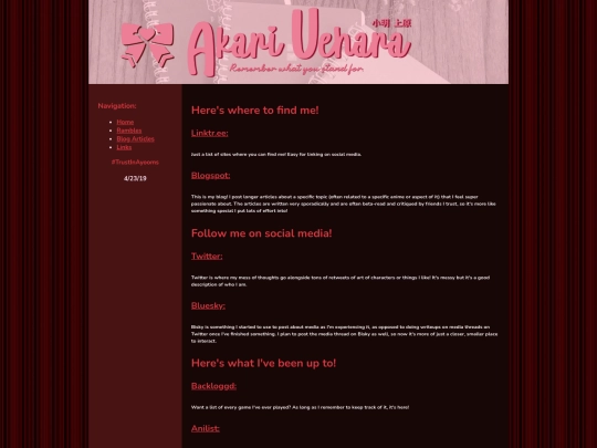 links screenshot
