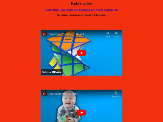 Rubix cubes screenshot