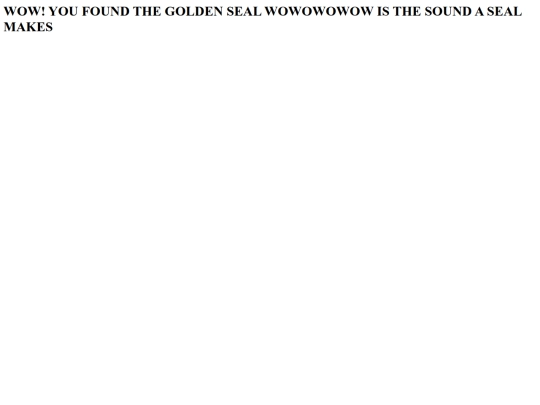 wowyoufoundtheveryhiddengoldenseal screenshot