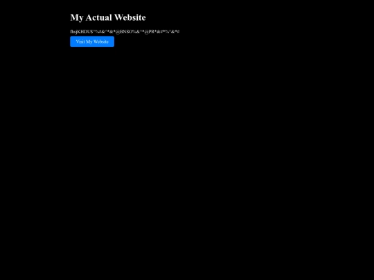 MyActualWebsite screenshot