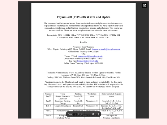 textbook/phy300.syllabus screenshot