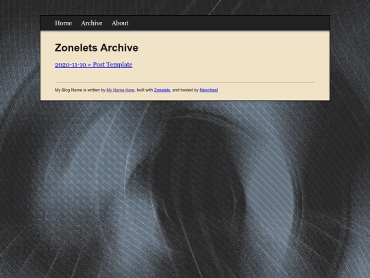 archive screenshot