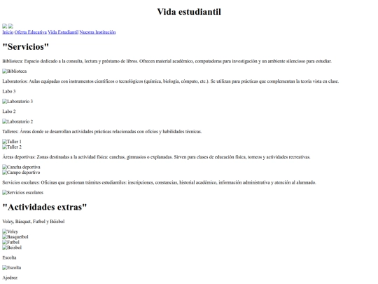 vidaestudiantil screenshot