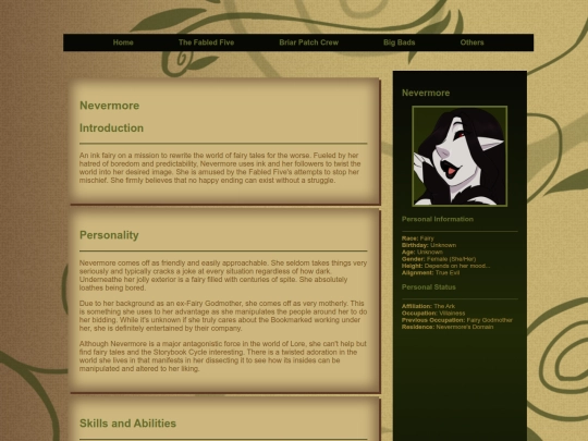 storylist/beanstalked/bsedcharacters/nevermore screenshot