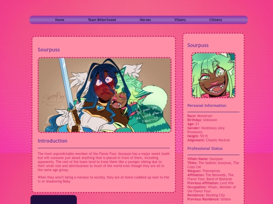 storylist/glitterandguilt/gagcharacters/sourpuss screenshot
