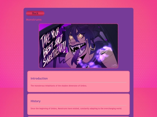 storylist/glitterandguilt/monstrums screenshot