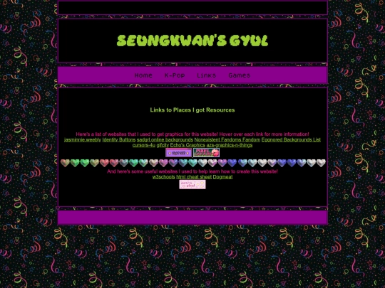 links screenshot