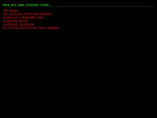 links screenshot