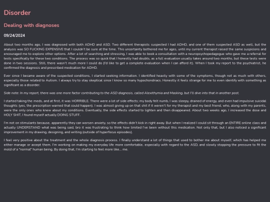 blog/disorder screenshot