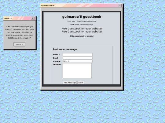 guestbook screenshot