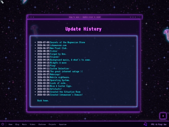 updates screenshot