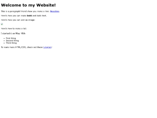 test screenshot