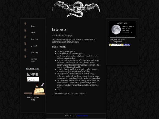 interests screenshot