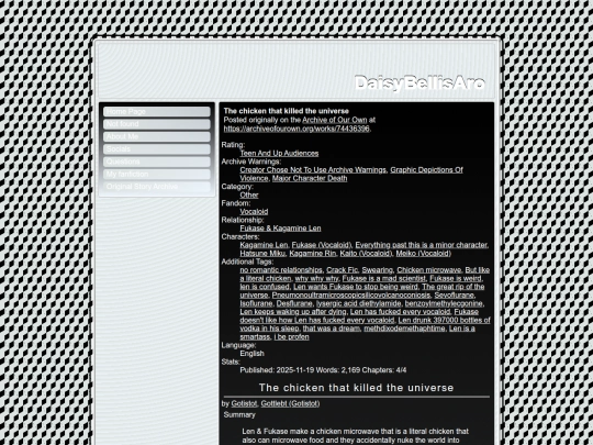 fanfiction/The_chicken_that_killed screenshot