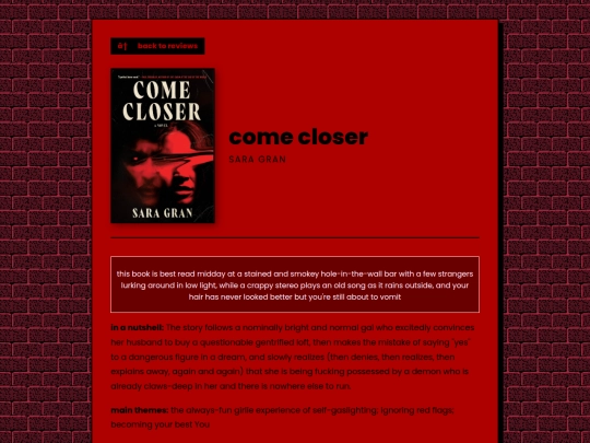 letters/reviews/Comecloser screenshot
